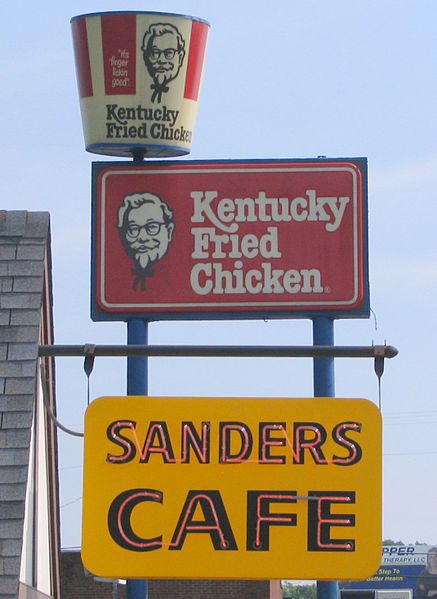 Kentucky Fried Chicken began as Harlan Sanders Cafe in Corbin, Kentucky.