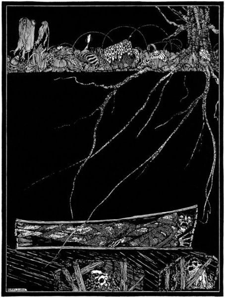 "The Premature Burial", illustrated by Harry Clarke (1889-1931), published in 1919.