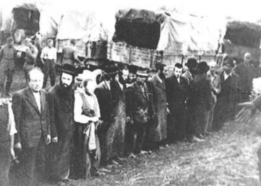 Jews awaiting transports to almost certain death