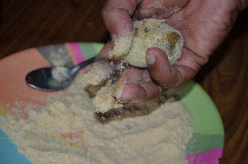 Roll it over Bread crumbs