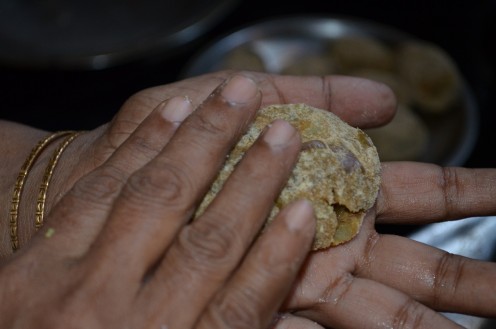 Flatten the same before frying