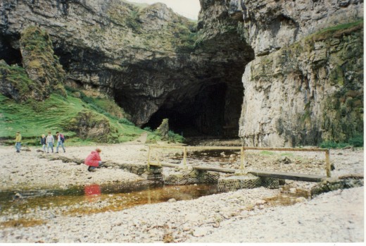 Smoo Cave entrance, northern coast of Scotland