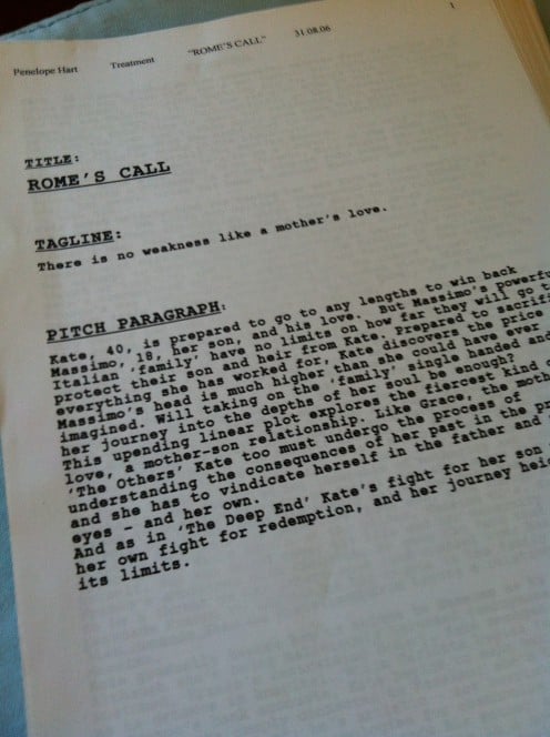 Front Page of a Script