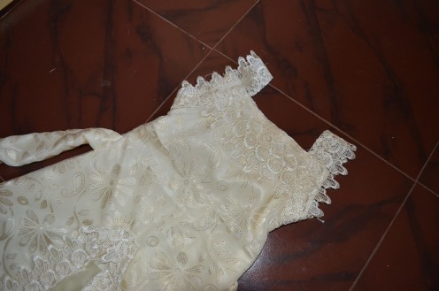 The top portion with lace