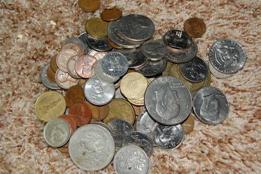 What about coins? Maybe you can melt them down and turn them into something useful or keep them as souvenirs from a bygone era.