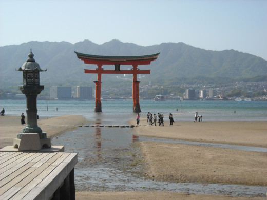 The floating "torii" of Itsukushima.