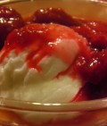 Strawberry Sauce Topping with Homemade Greek Yogurt