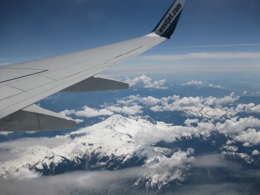 Rockie Mountains from Westjet 737 to Vancouver