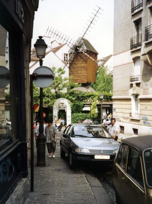 View of the Moulin Radet, Montmartre