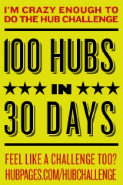 Well, I wasn't crazy enough to finish the challenge. But I will continue publishing hubs anyways.