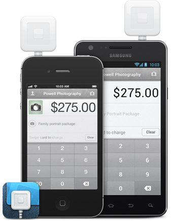 It is very easy to enter information into the Squareup App.