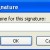 Click "New" to open the New Signature dialog box. Click "New" to open the New Signature dialog box.