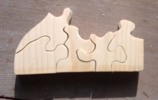 Puzzles can show different kinds of joinery as well as be a fun toy.