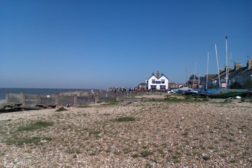 Whitstable. The white buildng is The Old Neptune pub