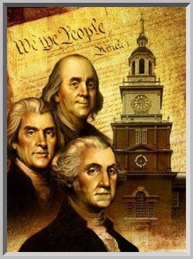 This somewhat important document behind these somewhat important people is made from hemp paper.