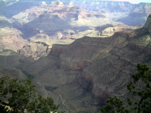 A beautiful view of the Grand Canyon in Arizona