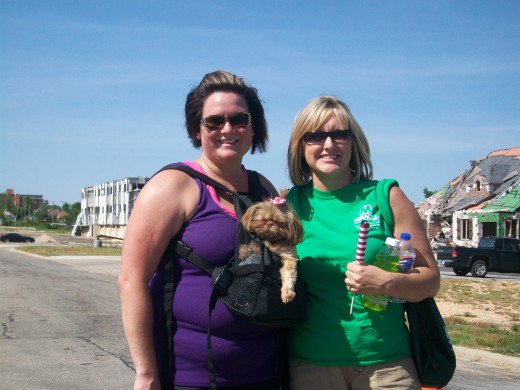 Dogs came too.  Some were search and rescue dogs, some were survivors, and some were pets.