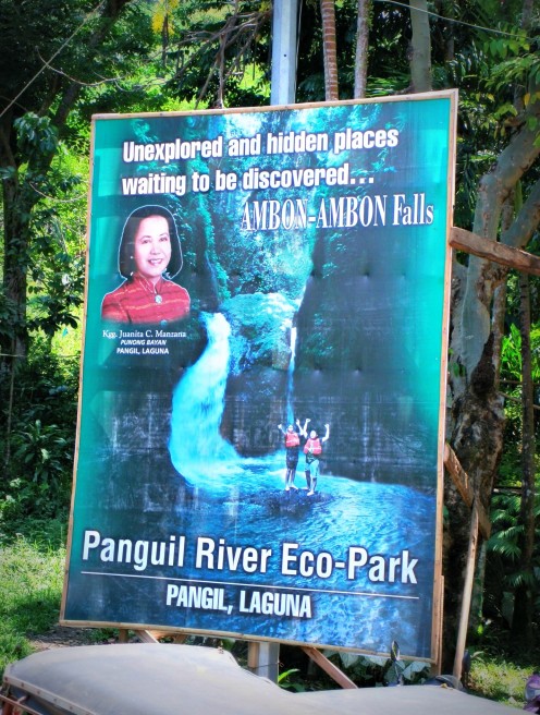 At the entrance of the Panguil River Eco Park.