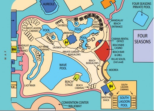 Mandalay bay beach map