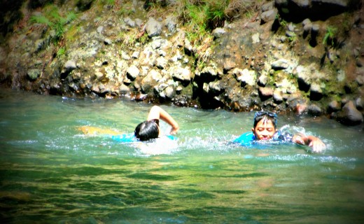 swimming is an option if you don't like to ride the "balsa"