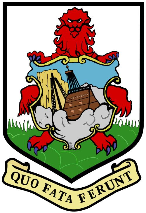 The coat of arms of Bermuda features a representation of the wreck of the Sea Venture