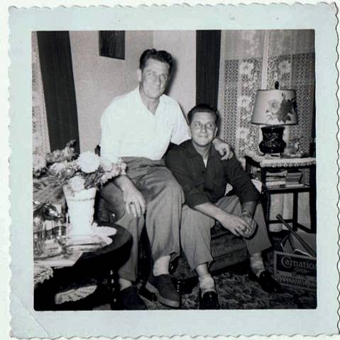 My Uncle Les and my dad.