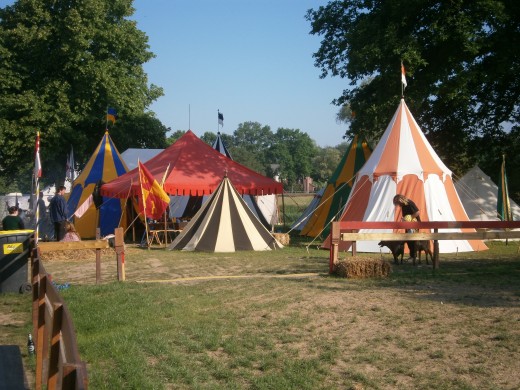 Main encampment, early morning