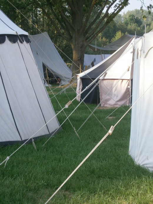 Main encampment, early morning