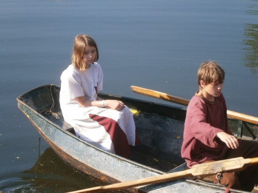 Boat ride on the moat. 