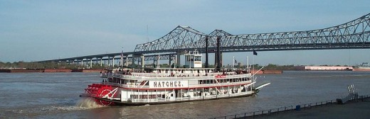 SS Natchez On The Mississippi River In Louisiana.