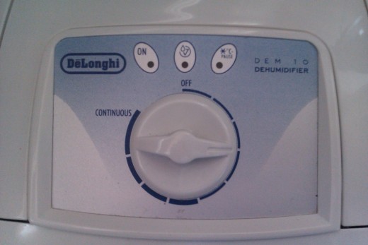 The dehumidifier settings