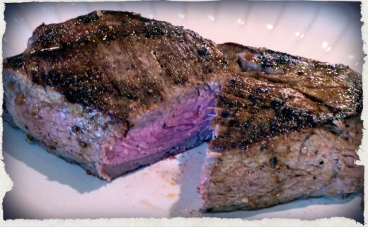 This petite sirloin steak was more than enough to satisfy a grown man's appetite. Smaller than a traditional sirloin, it was also less costly. Five of these steaks were sold for the low price of $11.
