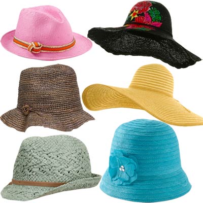 Some good examples of sun hats.