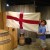 1670 Carolina flag in the Visitor Center's museum