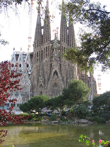 The Nativity facade of La Sagrada Familia.