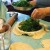 Adding parsley into bottom crust. Adding parsley into bottom crust.