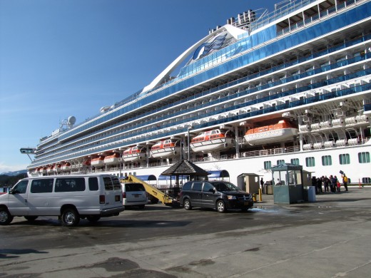 Golden Princess docked in Ketchikan Alaska