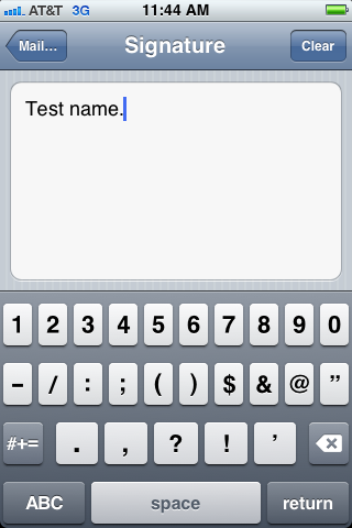 Input your new signature line.