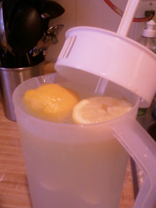 The finished product! Beautiful lemonade!