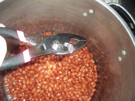 Tough Girl can opener, opened 2 cans of pre-soaked red beans and rice