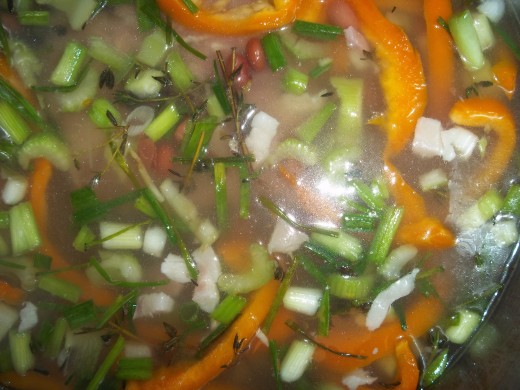 Cooking on med high, this is about 40 minutes in