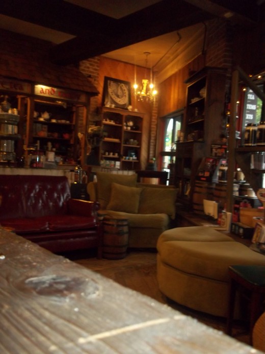Comfortable seating, reading material, refreshment