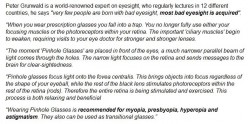 Pinhole Glasses And Myopia