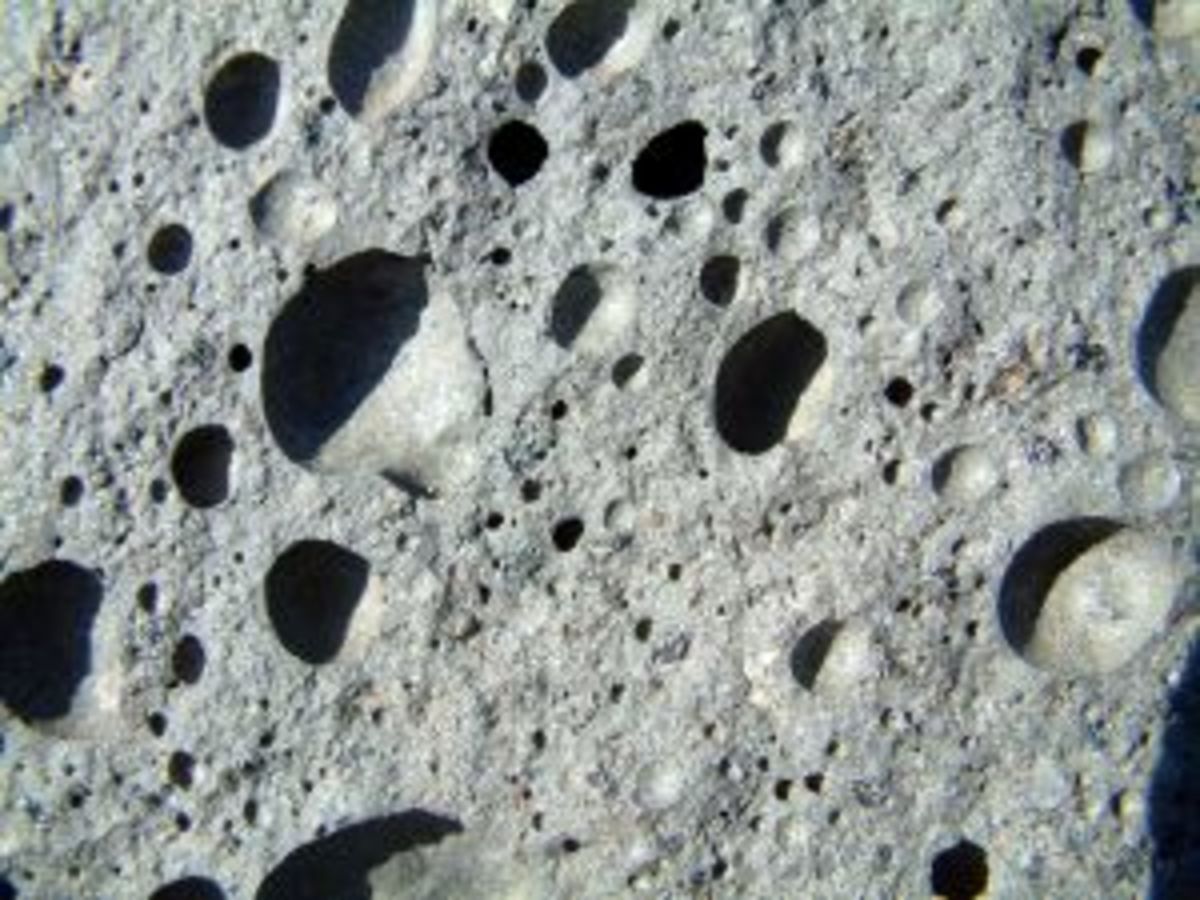 This rocky moon surface resembles pumice.
