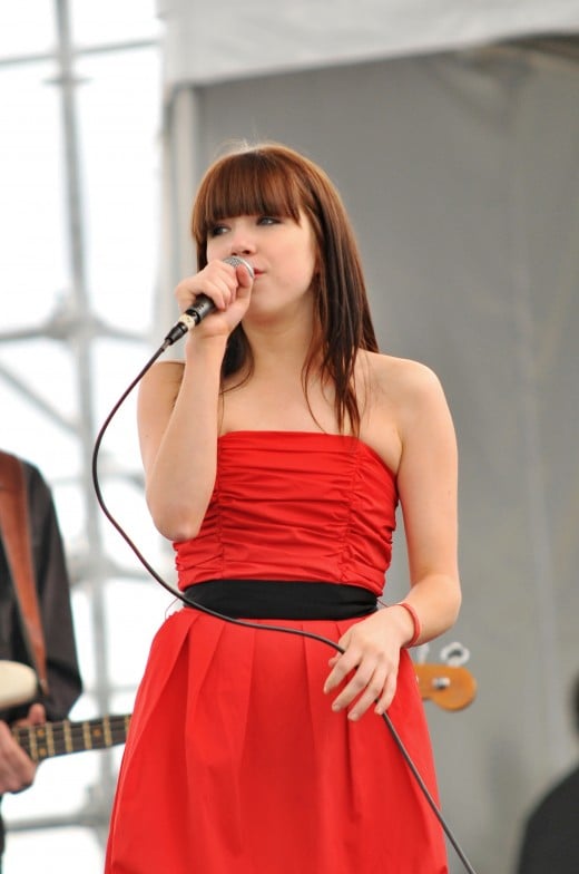 Carly Rae Jepsen sings at Canada Place.