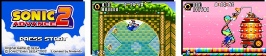 Sonic Advance 2 Title screen , gameply, Boss fight