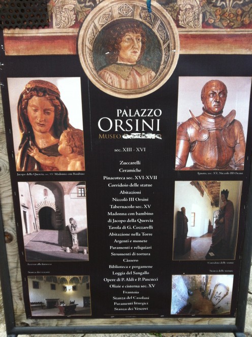 Palazzo Orsini Exhibition Poster