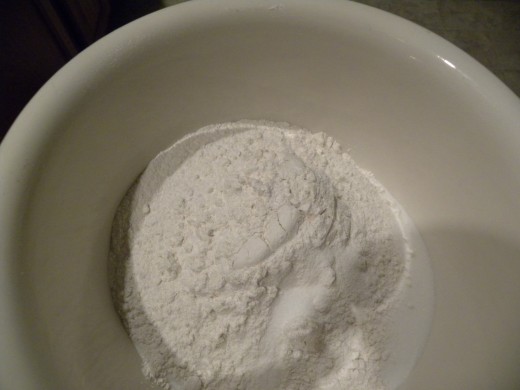 Combine flour, sugar and salt in a large bowl. 