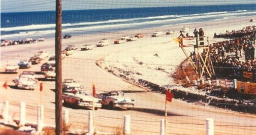 Racing on the sand at Daytona Beach