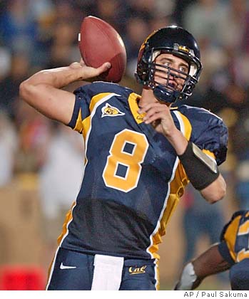 Current Green Bay Packers Star and Superbowl Winner Aaron Rodgers during his playing days at Cal